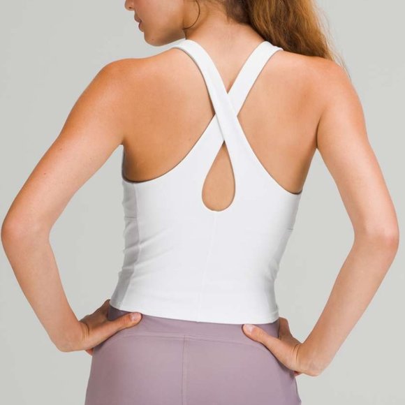 NWT Lululemon Key to balance tank Built-in bra in Nlu buttery-soft white… - Picture 1 of 7